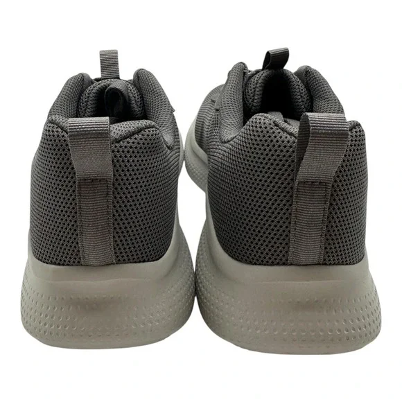 Skechers Running Shoes Men's Size 9.5 Charcoal Grey Lace Up Sneakers‎ 255149R